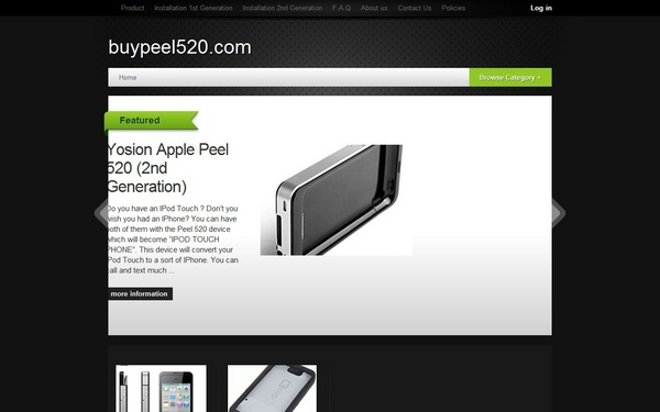 Product picture Ipod touch to Iphone converter, Apple peel 520